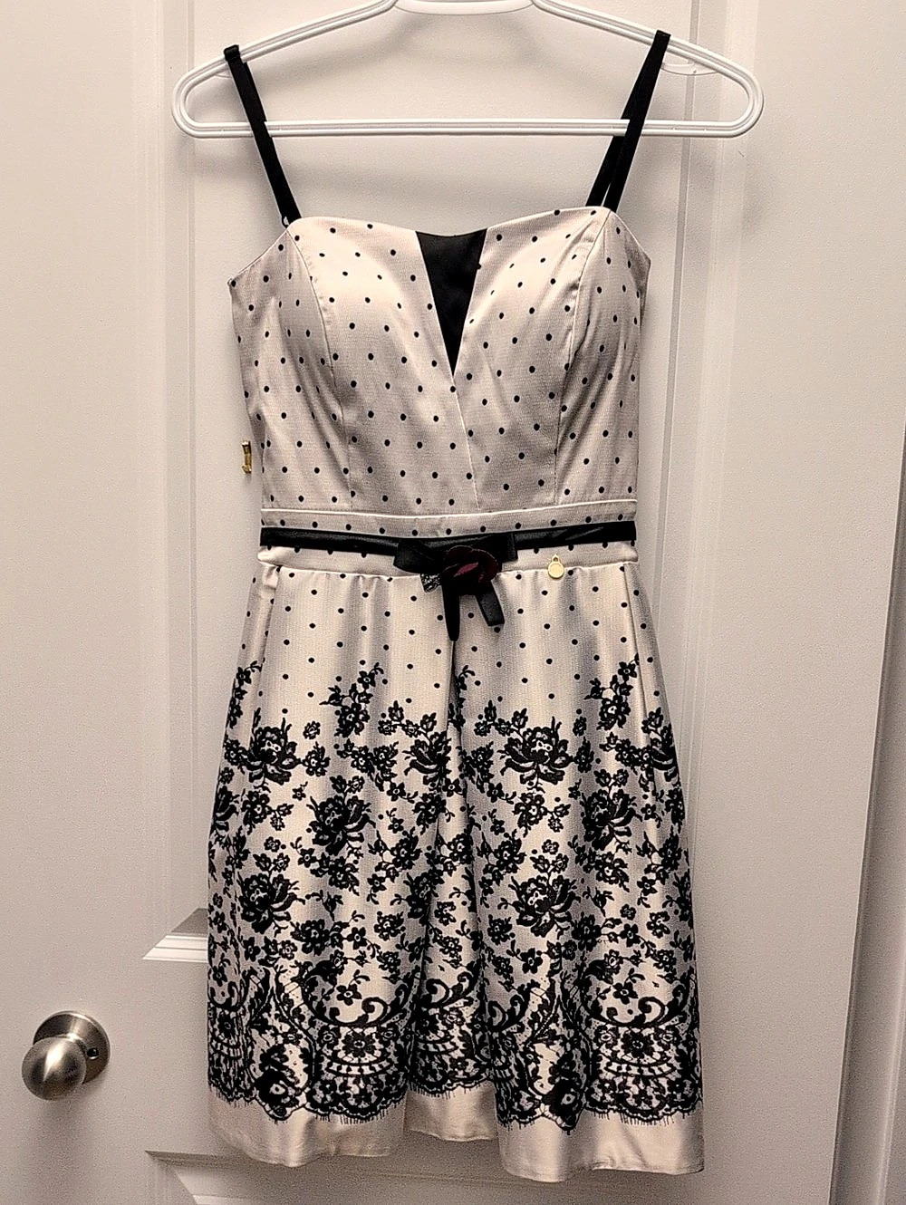 Rinascimento Polka Dot Mini Dress